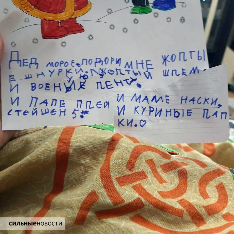 «Подари маме куриные лапки!» Что современные дети просили в письмах к Деду Морозу в этом году, изображение №2